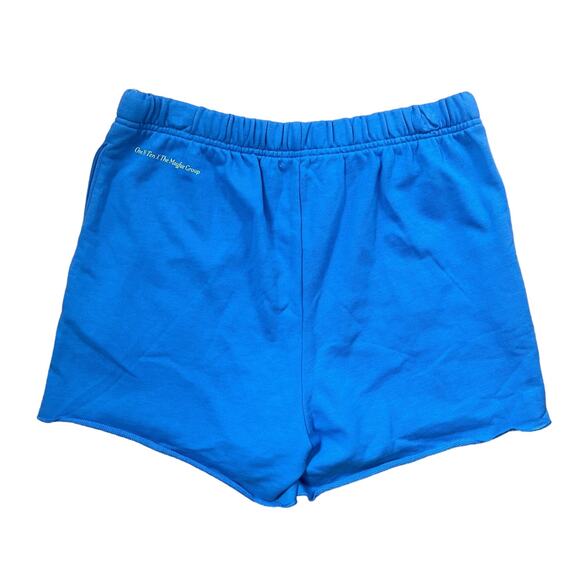 The Mayfair Group Sweat Shorts Blue I Take Pride In Me Women’s Size M/L - Picture 3 of 5